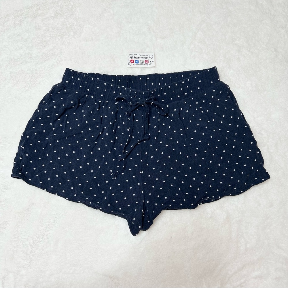 Forever 21 Dark Blue Polka Dot Shorts